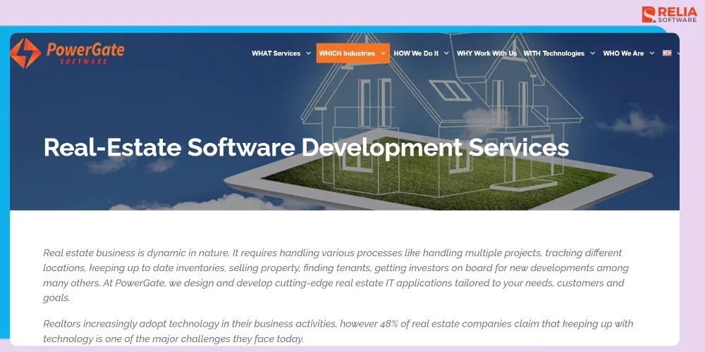 real estate app development company powergate