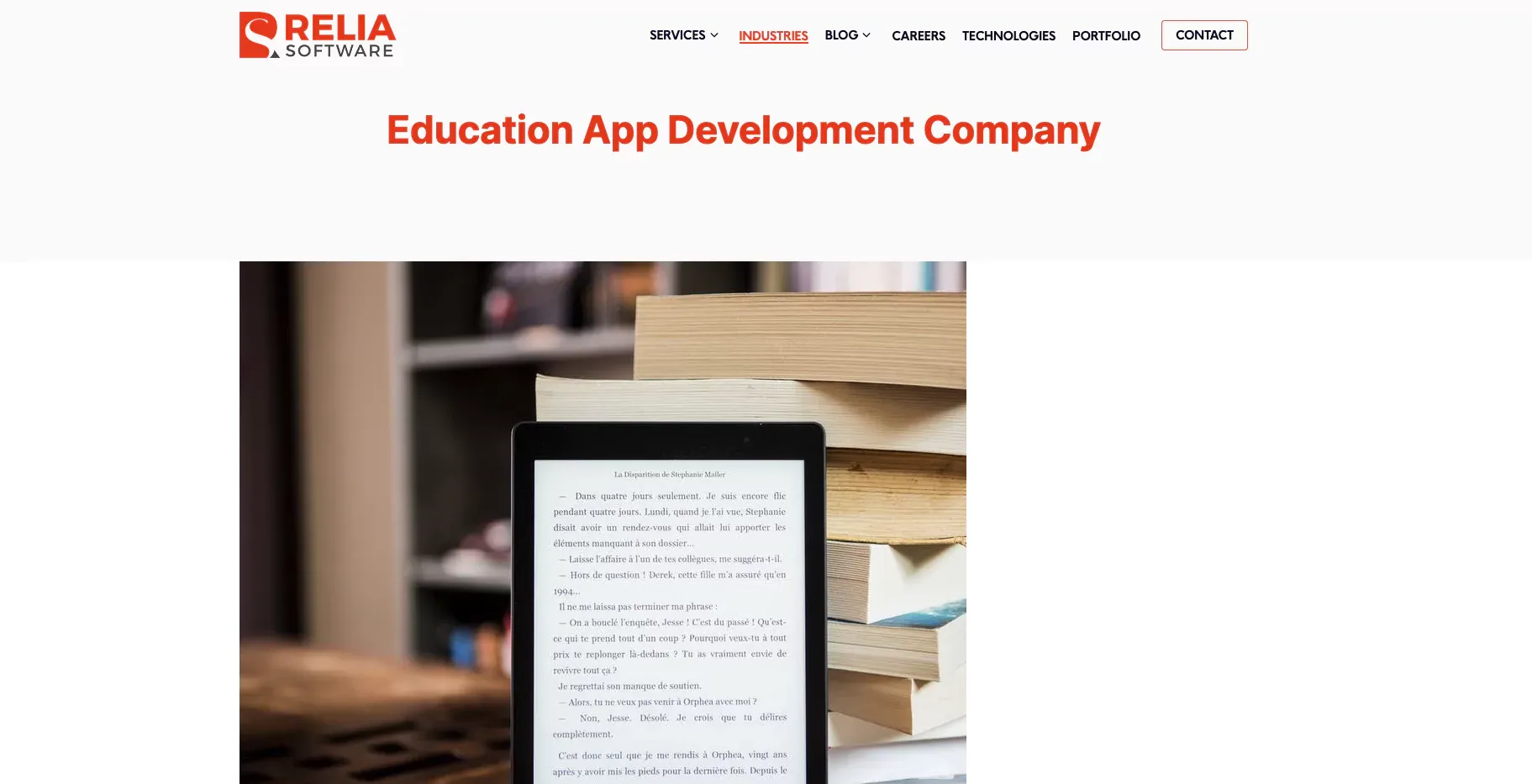 relia education app development service