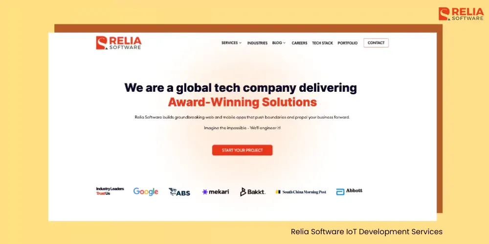 Relia software IoT development company