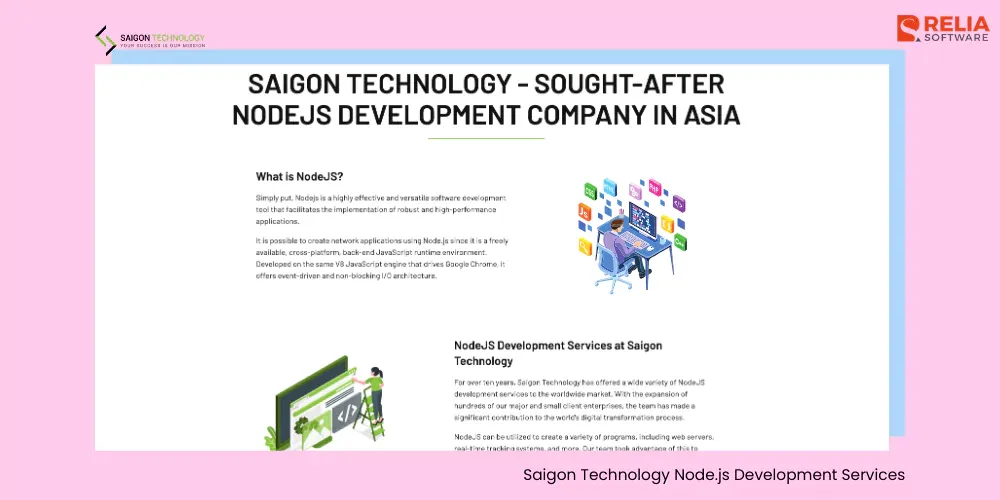 saigon technology nodejs development services