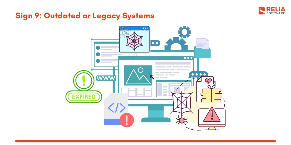 Sign 9 Outdated or Legacy Systems