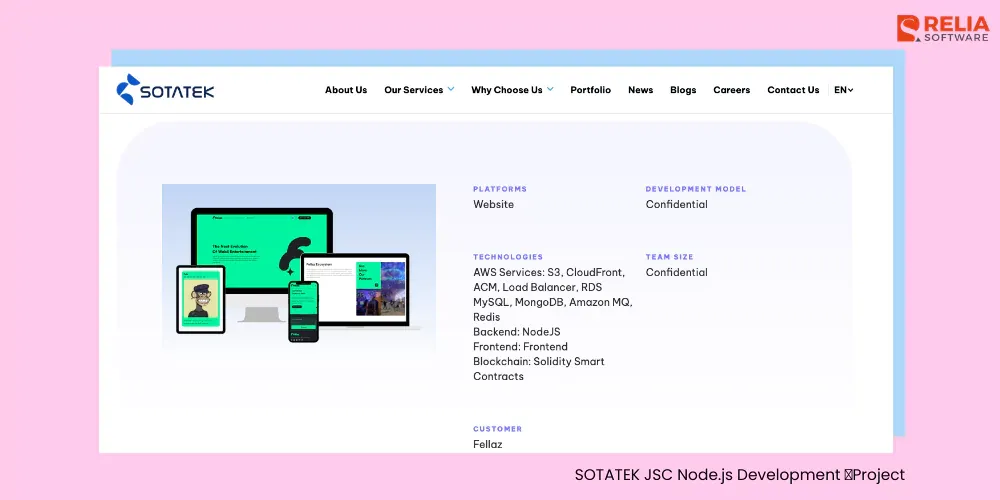 sotatek jsc nodejs development services