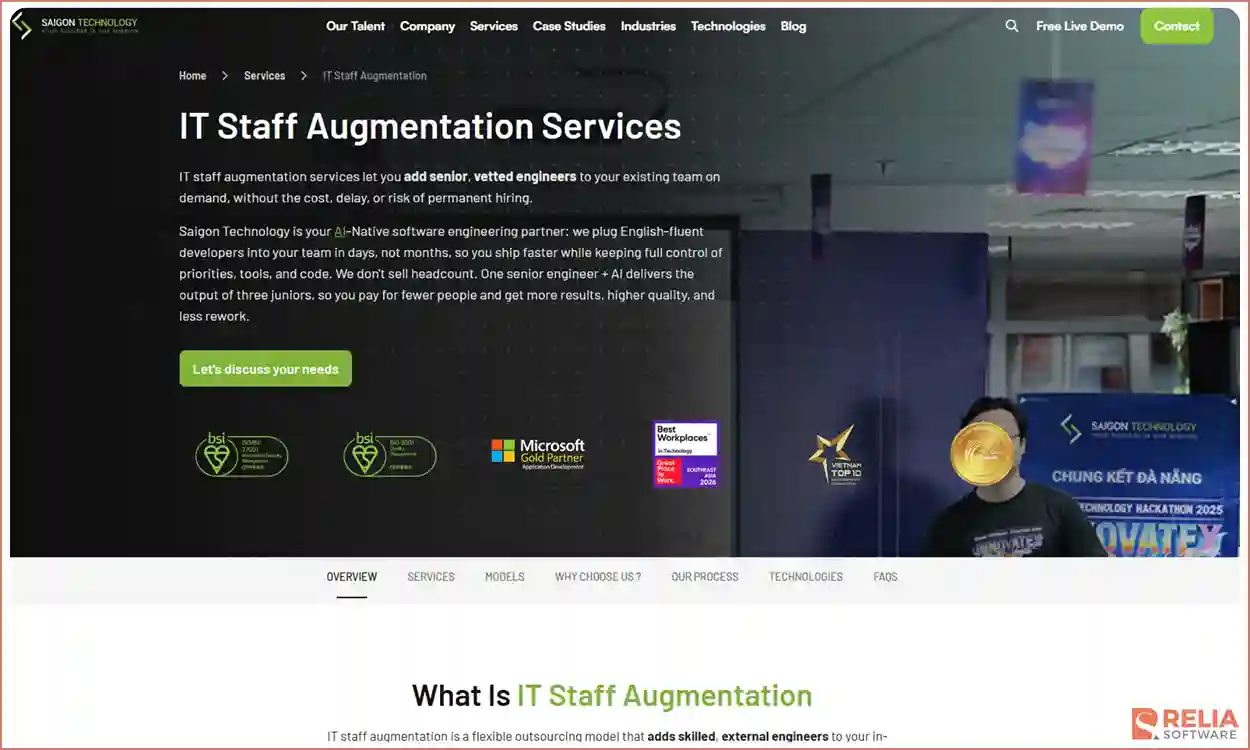 staff augmentation companies saigon technology