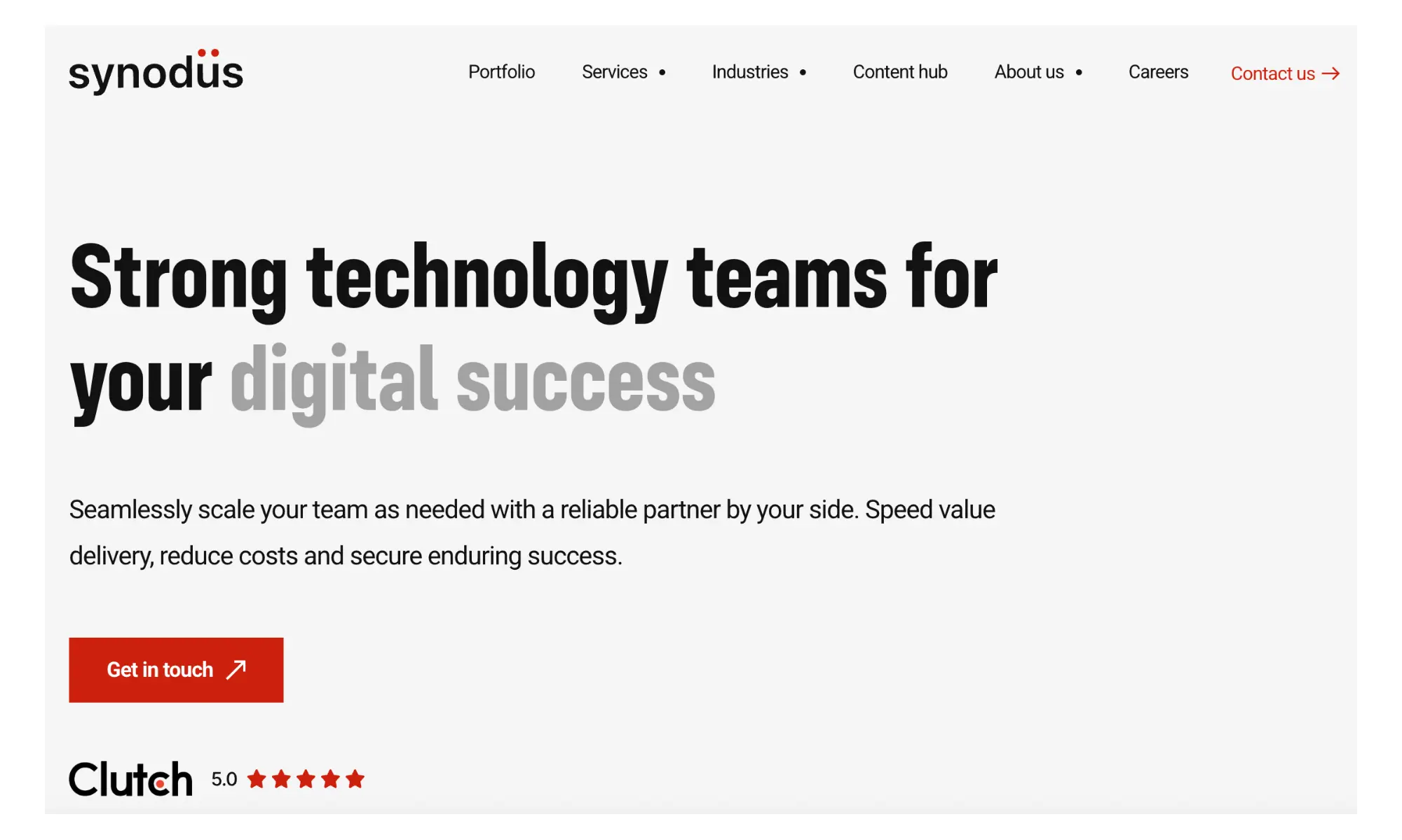 Synodus reads as a lean, technically dense team rather than a large agency