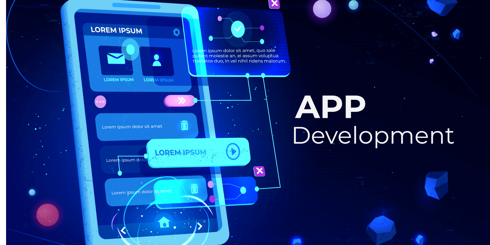 The process of planning, organizing, financing, and executing mobile applications for use on smartphones is known as mobile app development.