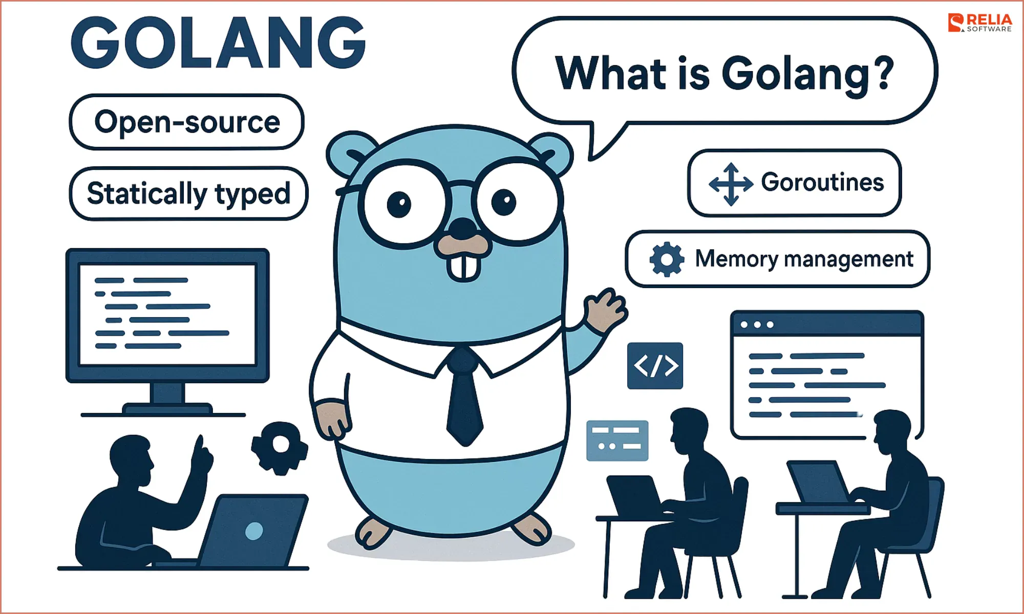 Golang is an open-source and statically typed language.