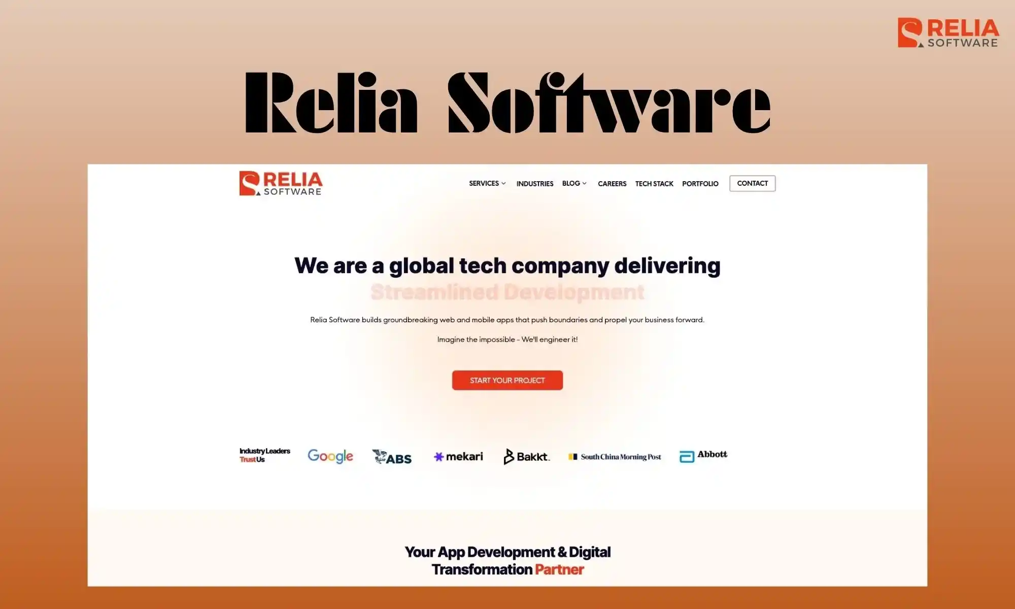 travel app development company relia software