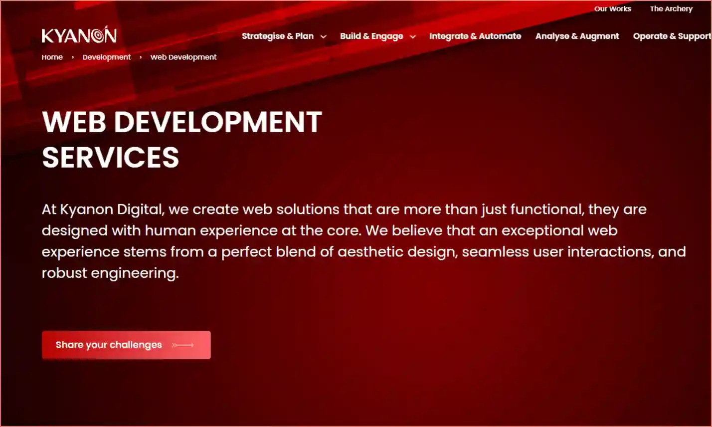 web app development company Kyanon 