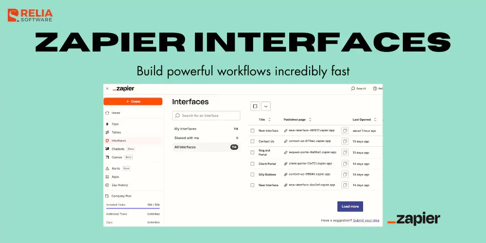 zapier interfaces